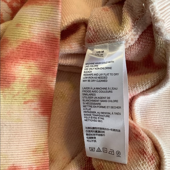 Anthropologie Pilcro Elayna Tie Dye Sweathsirt Top Size Medium - Picture 4 of 5